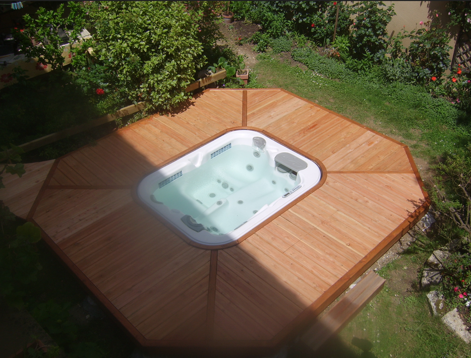 terrasse en bois spa